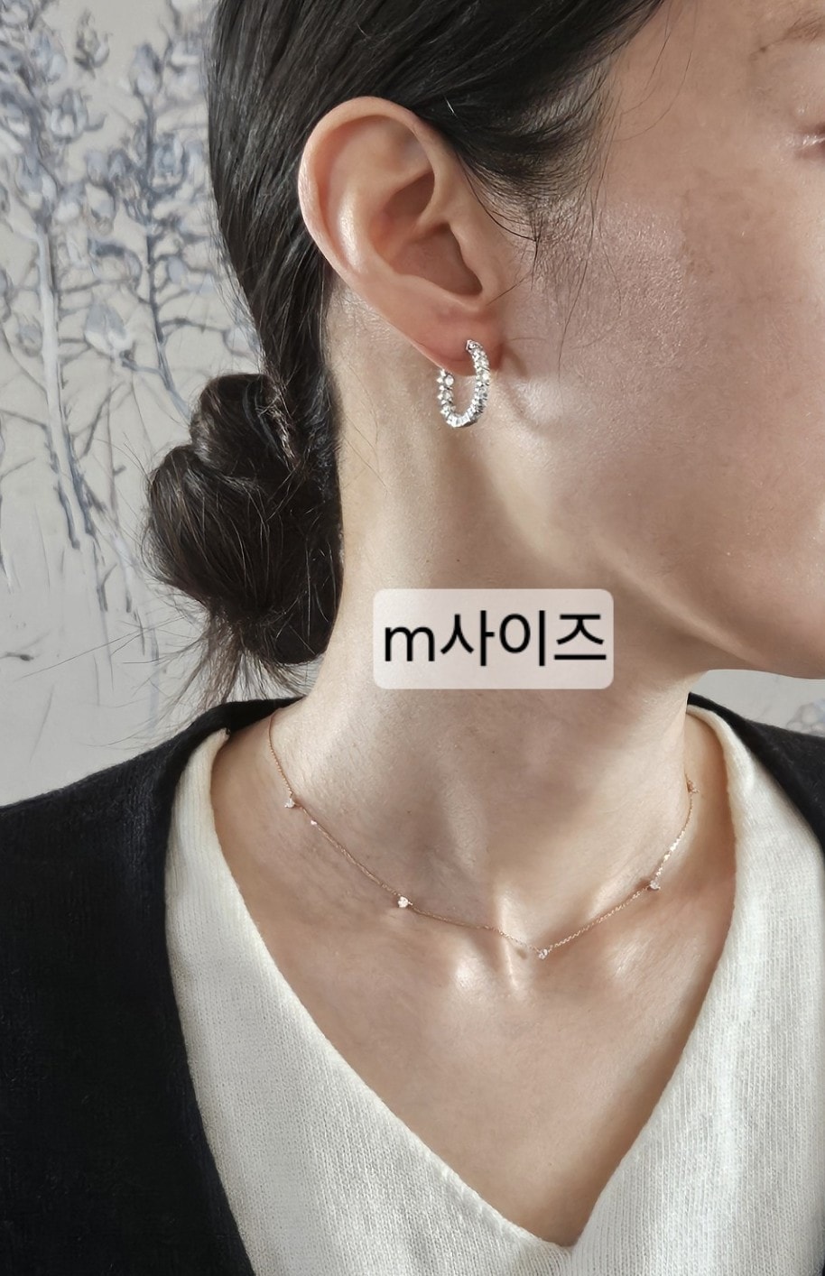 후프 귀걸이 (S/M사이즈)