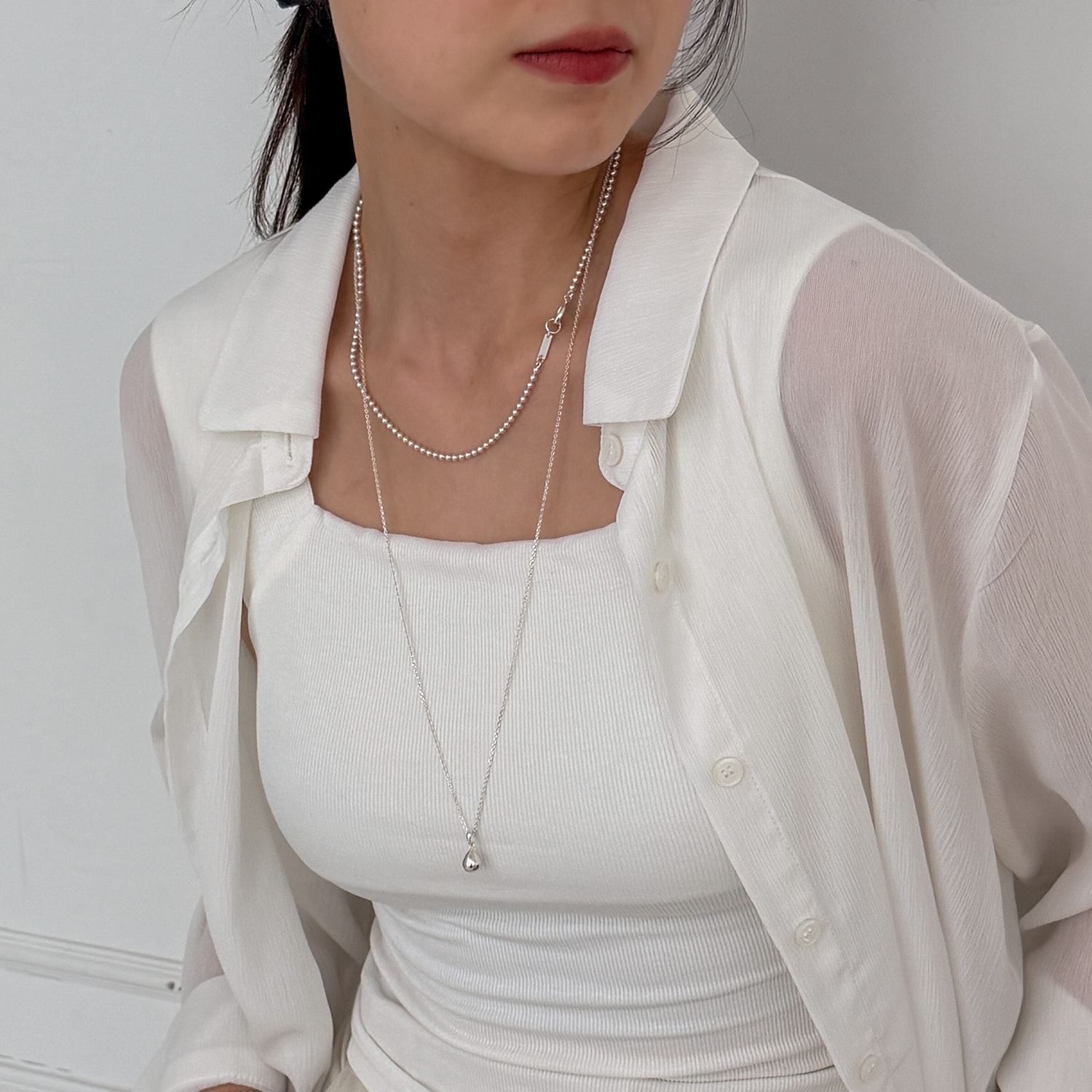 [자사몰 단독] Ball Chain Necklace_mvn73