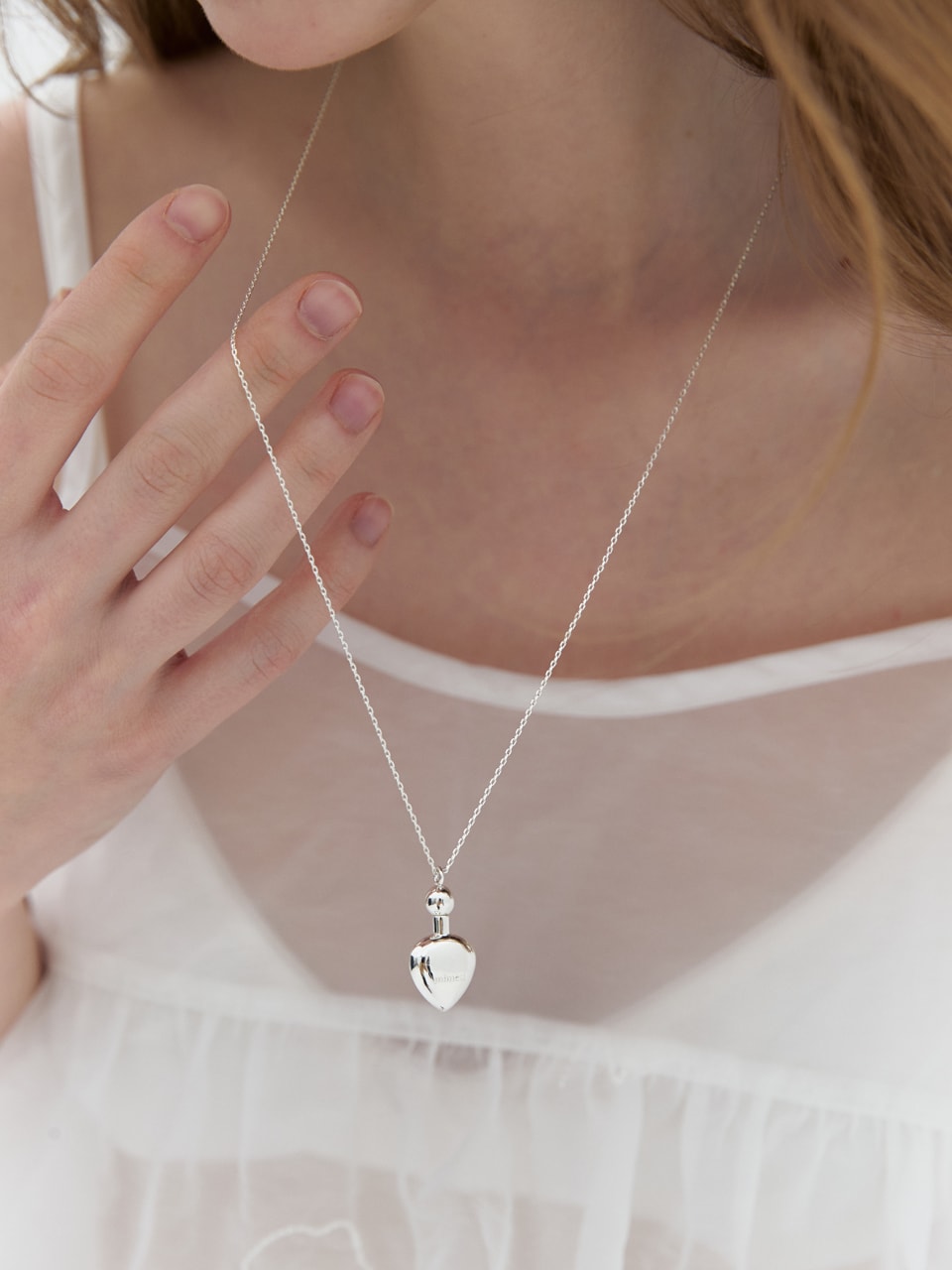 Perfume Heart Long Necklace