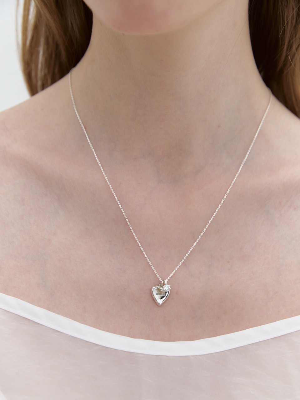 Melting Heart Cubic Necklace