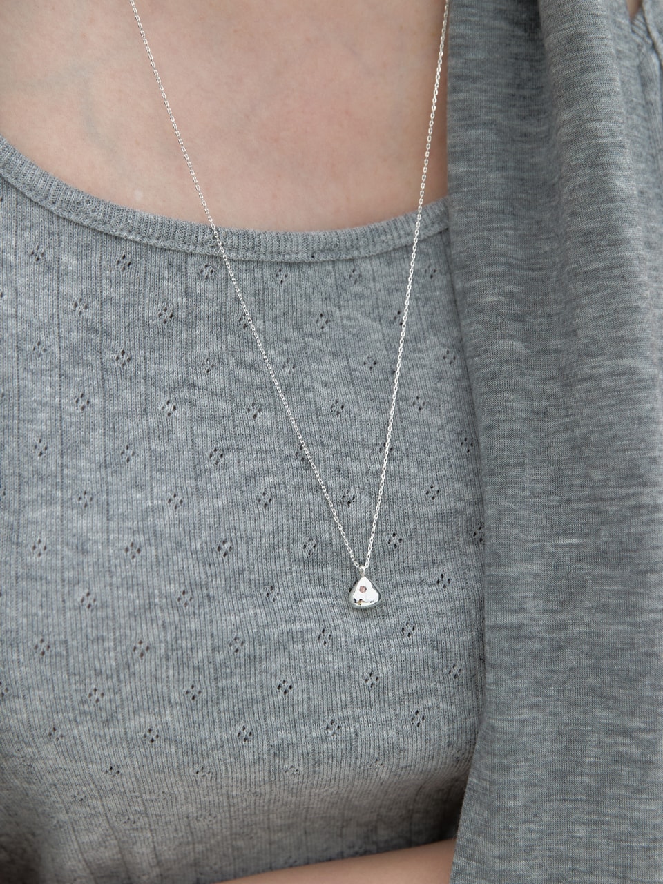 [ver.2] Liquid Ball Long Necklace