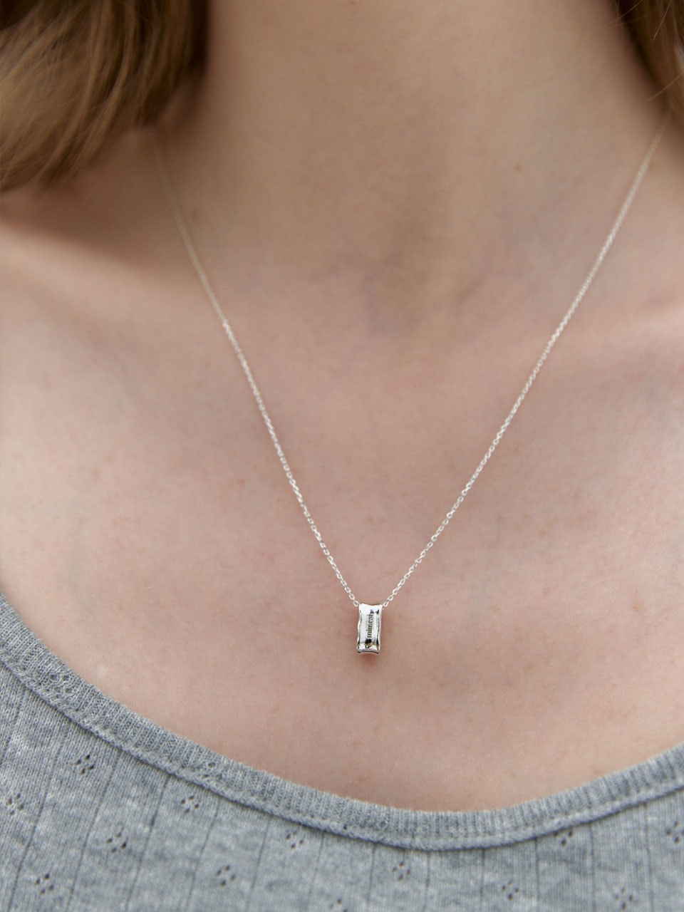 Melting Ring Necklace
