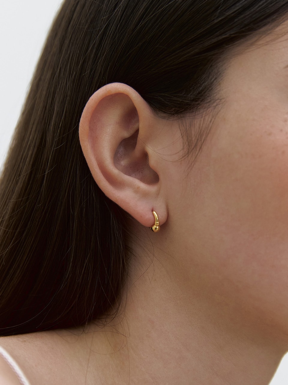 Ball One Touch Earring (2color)
