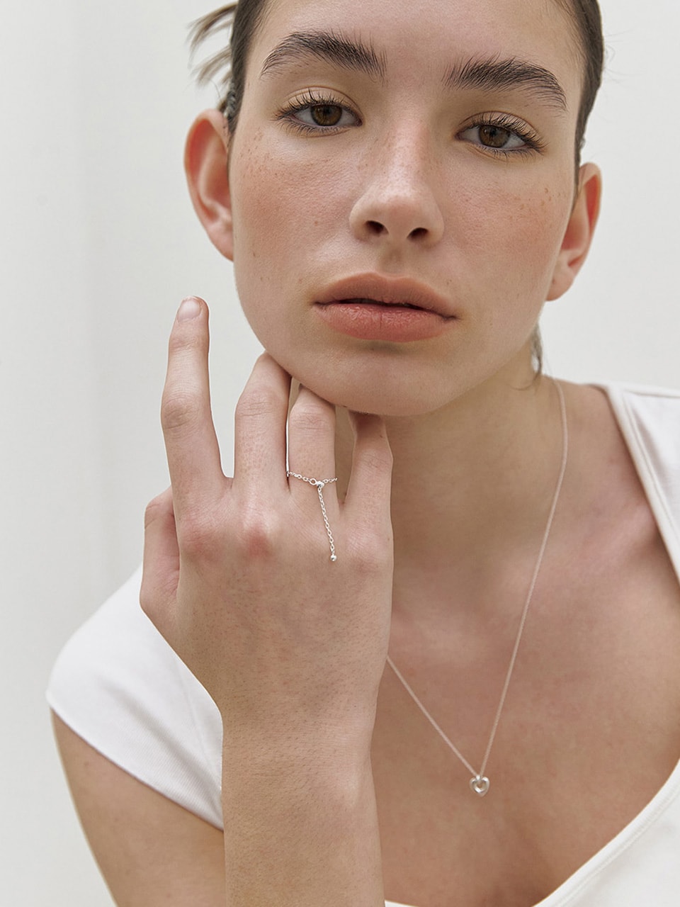 Heart Chain Ring