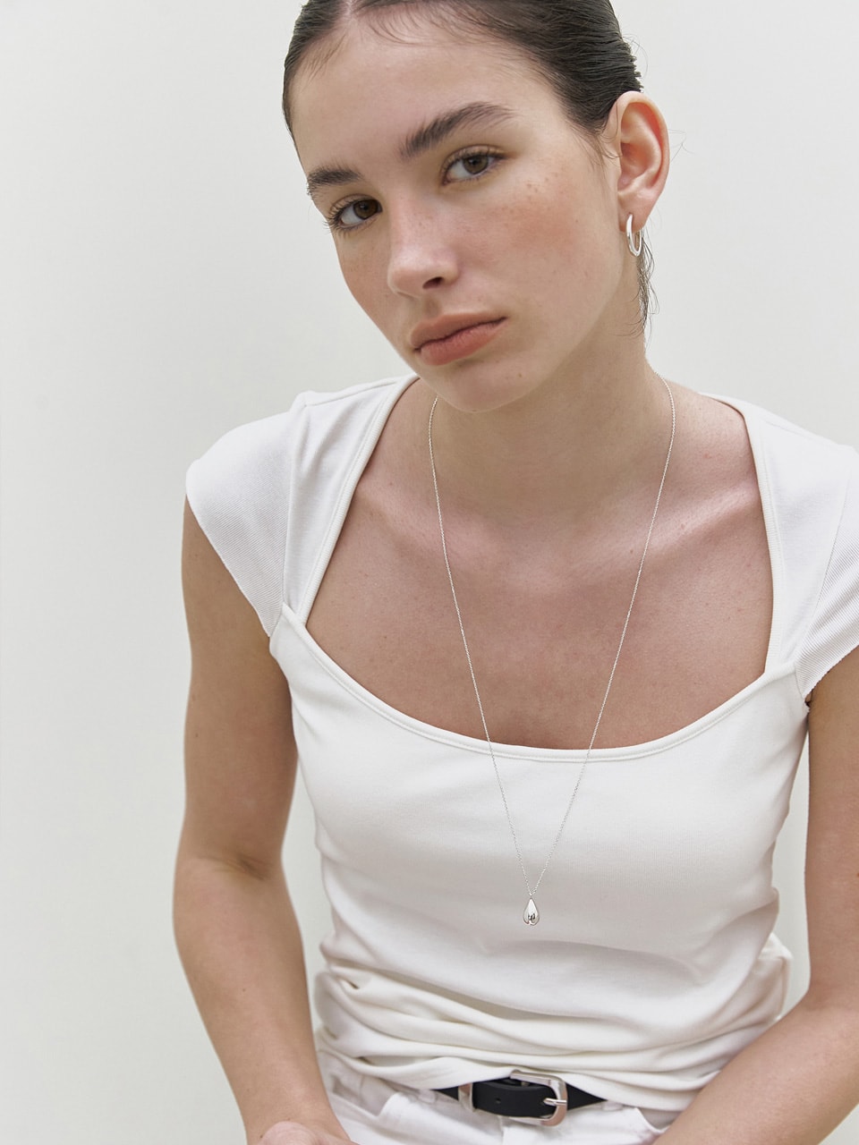 Volume Drop Long Necklace