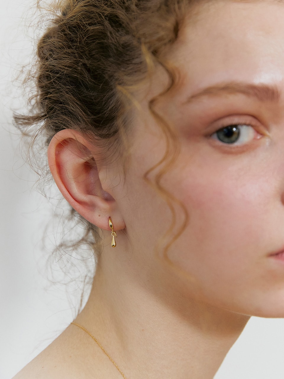 Mini Drop Earring (gold plated)