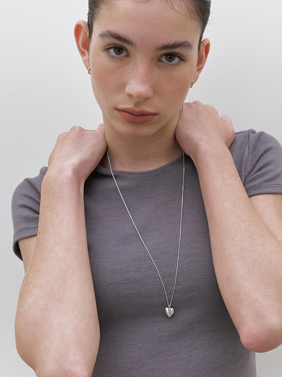 Heart Berry Long Necklace