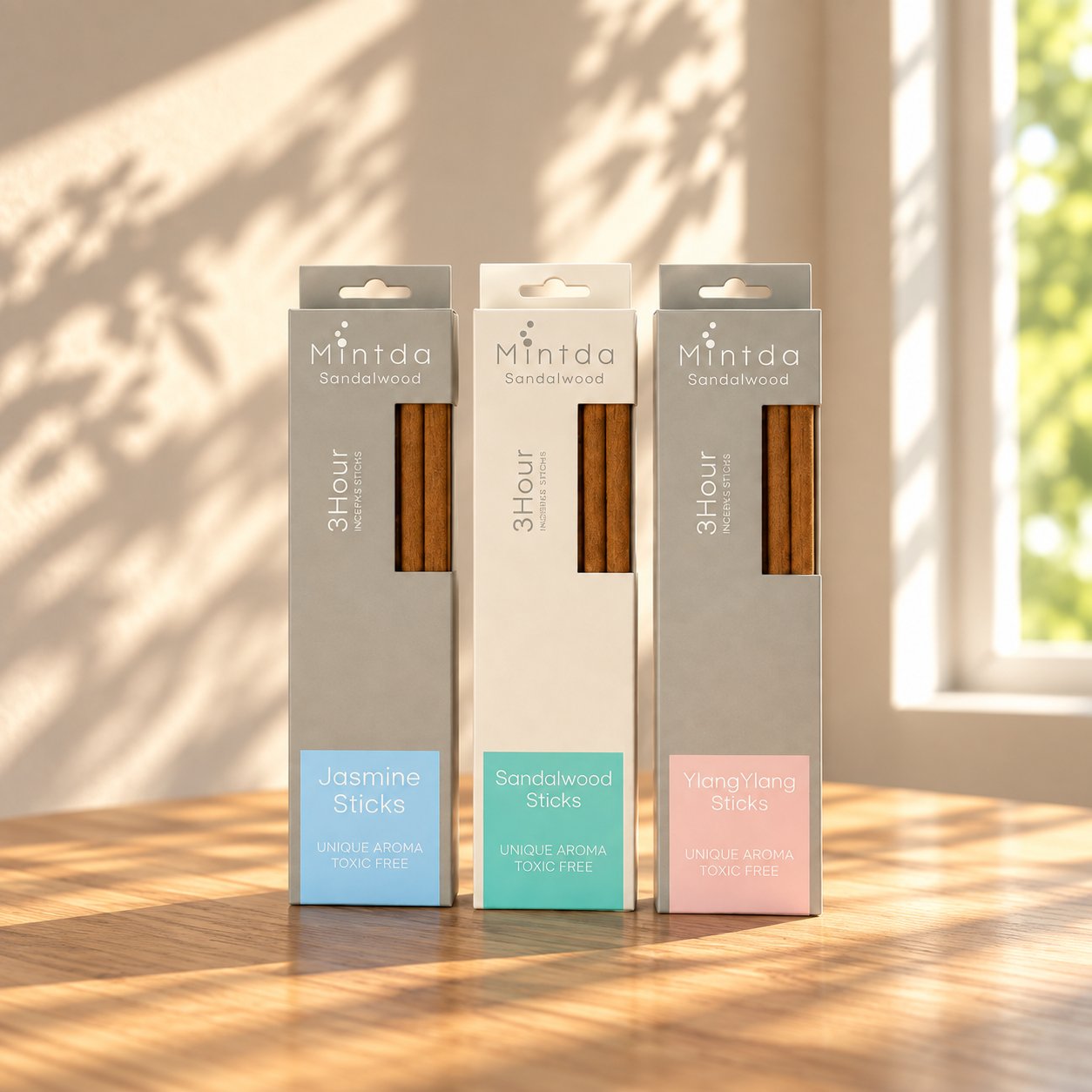 민트다 샌달우드 인센스 (3가지향 3시간용) Mintda Sandalwood Incense 3Hour