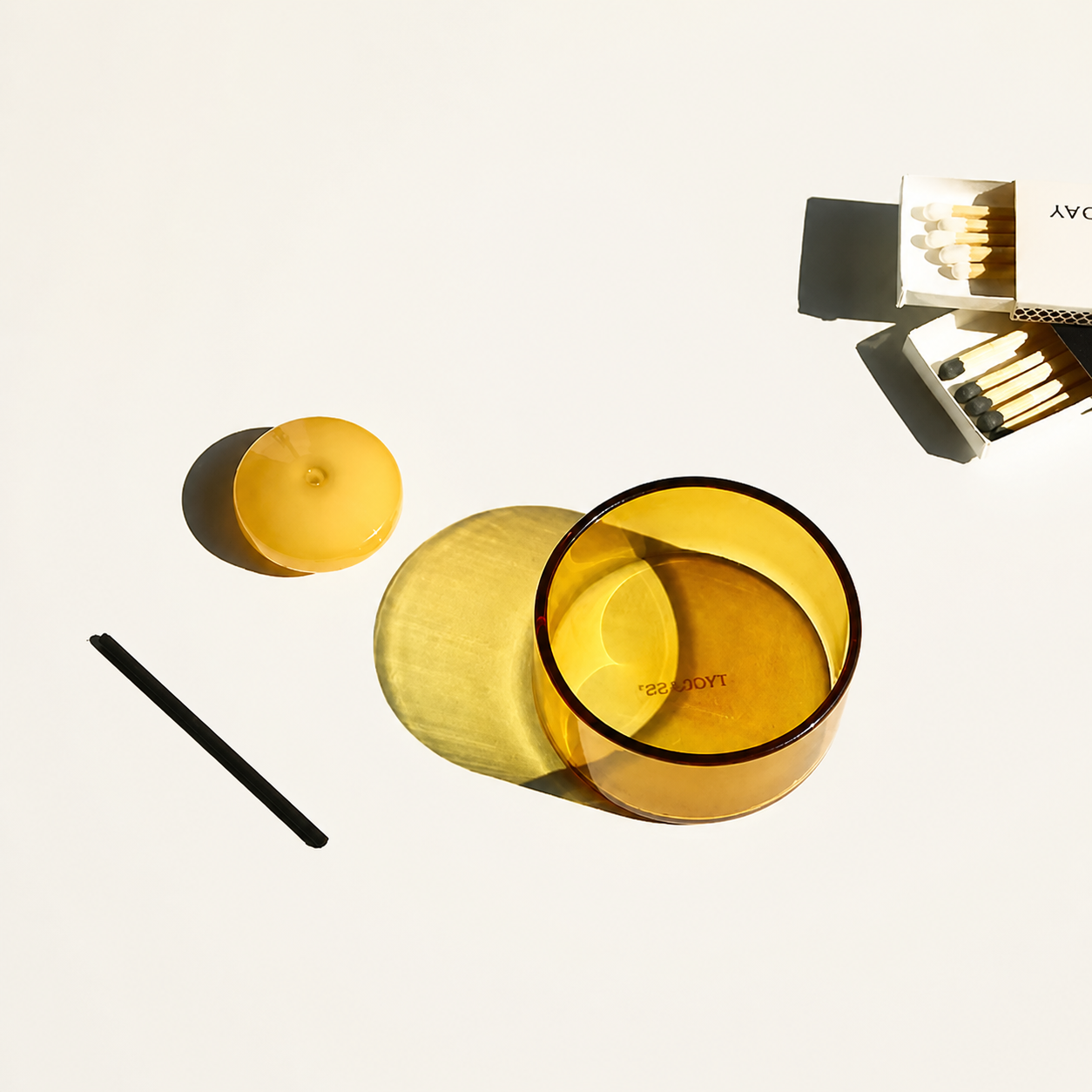 민트다 글라스 인센스 홀더 & 컵 세트  Glass Incense Holder & Cup Set