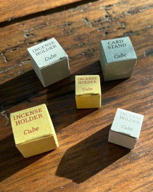 스미타니 큐브 인센스 홀더 - 실버(라지사이즈) Sumitani Cube Incense Holder - Silver