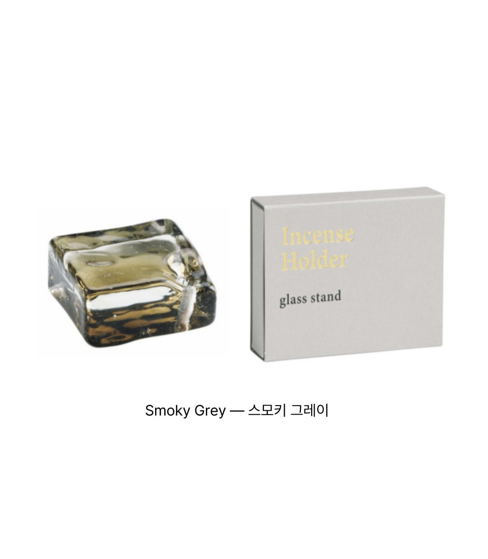 민트다 코우사이도 글라스 스퀘어 인센스 홀더 3종 Glass Square Incense Holder