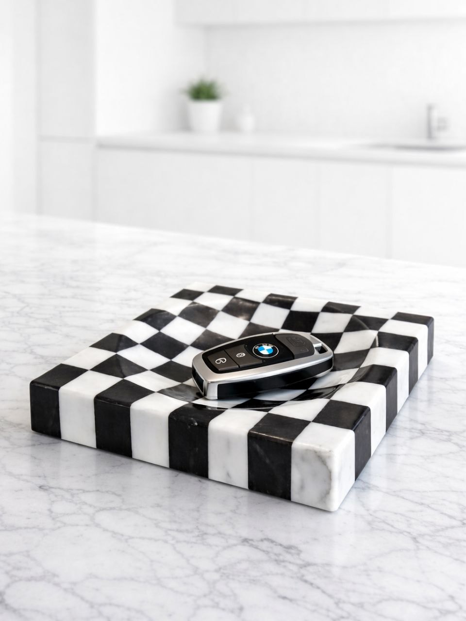 블랙 큐브 마블 사각 트레이 Black Cube Marble square Tray