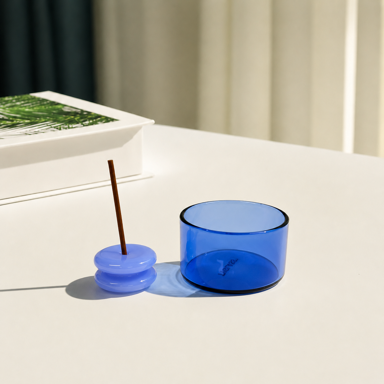 민트다 글라스 인센스 홀더 & 컵 세트  Glass Incense Holder & Cup Set