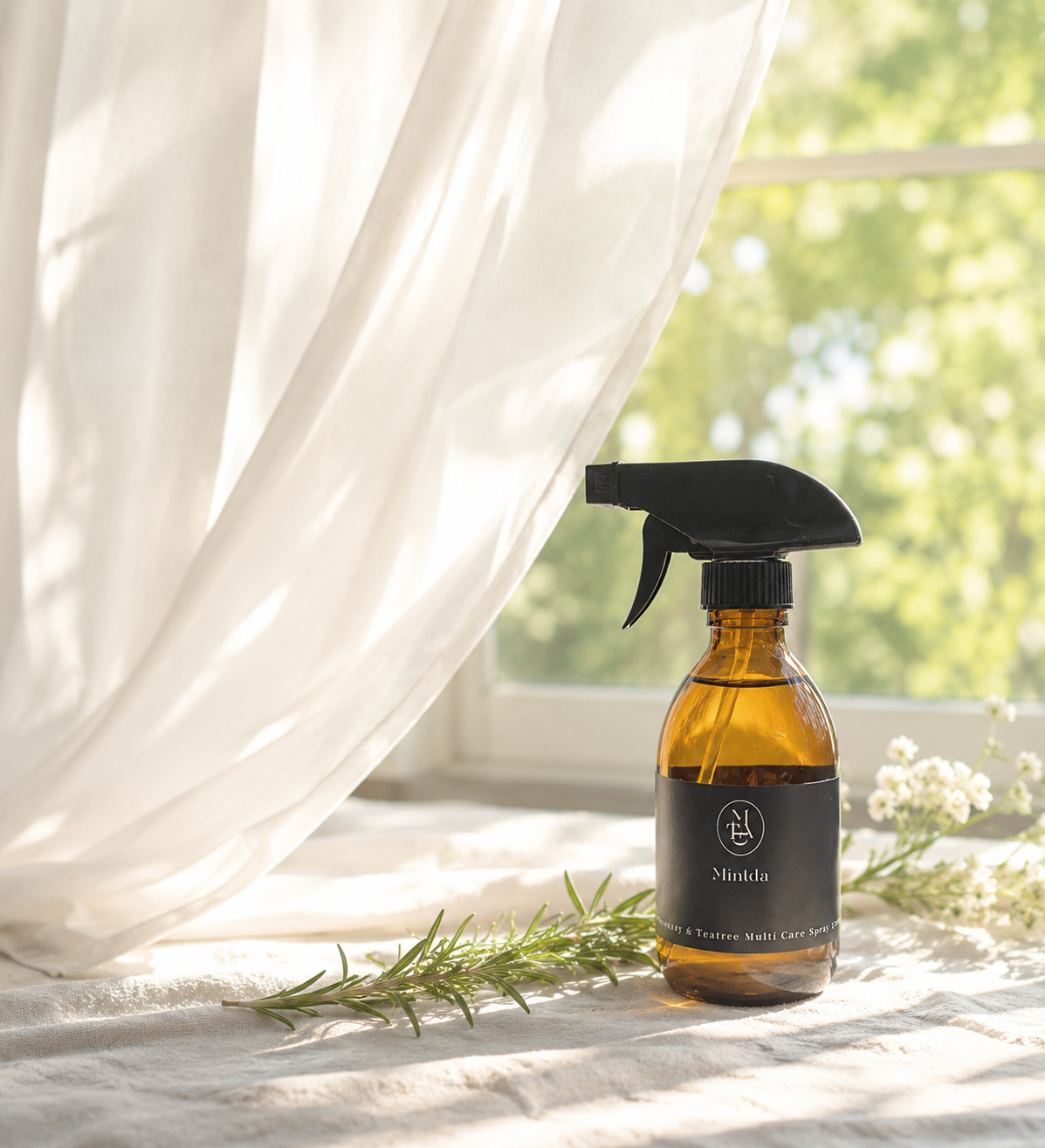 민트다 멀티케어 스프레이 250ml (로즈마리&티트리-유리용기)