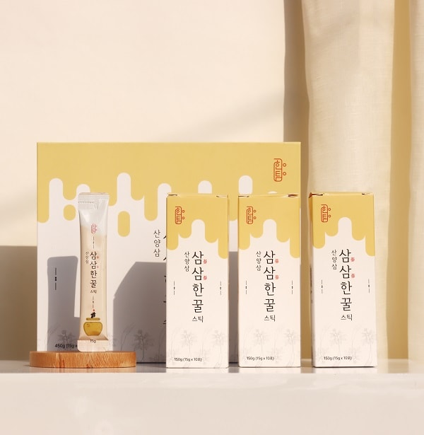 자연의 활력 담은 프리미엄 산양삼 삼삼한 꿀 스틱