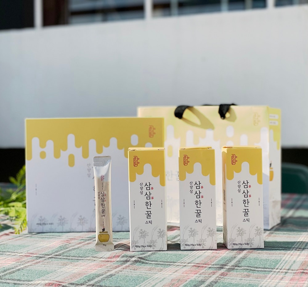 자연의 활력 담은 프리미엄 산양삼 삼삼한 꿀 스틱
