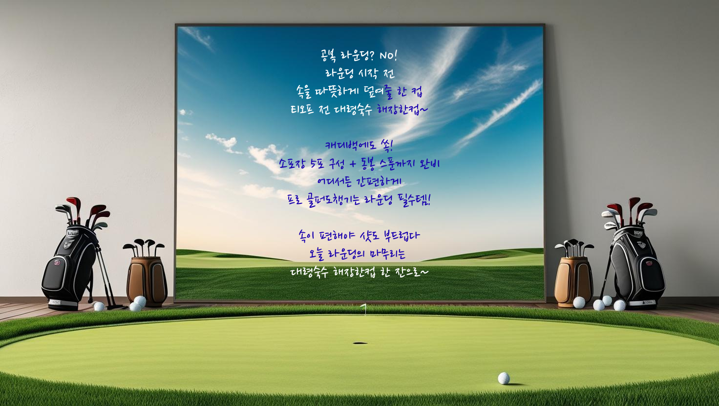 골프 라운딩 필수템! 대령숙수 해장한컵5포 20박스