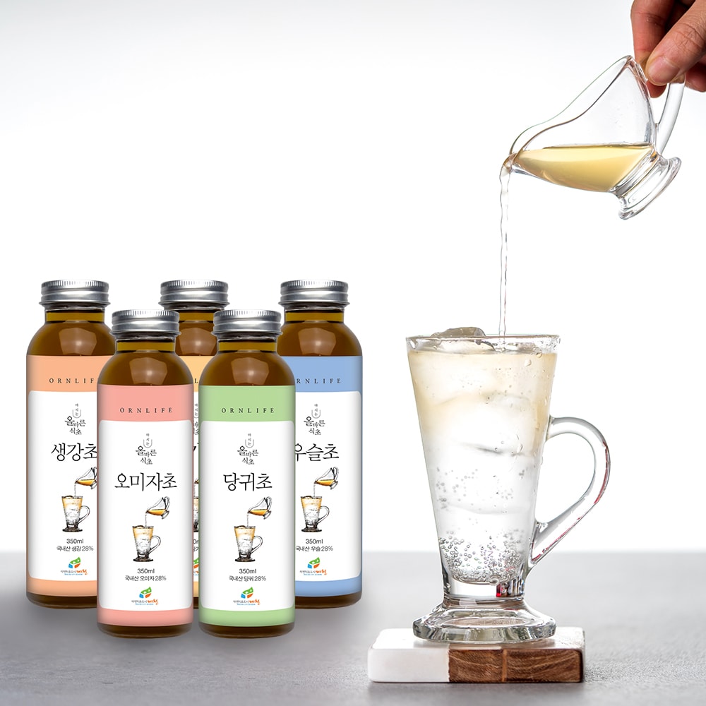 자연의 시간을 담아 정성껏 빚어낸 올바른식초 5구