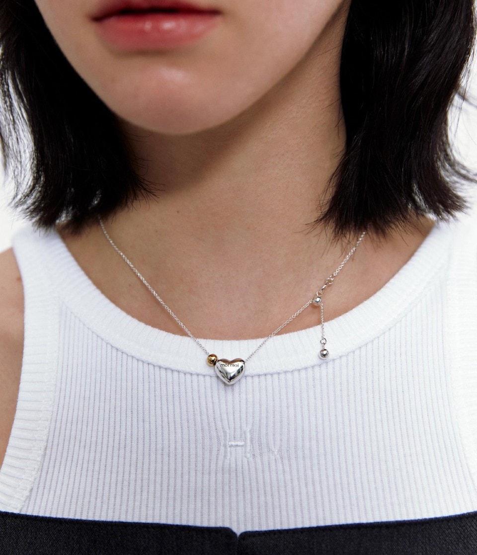 Love mini drop necklace (2color)
