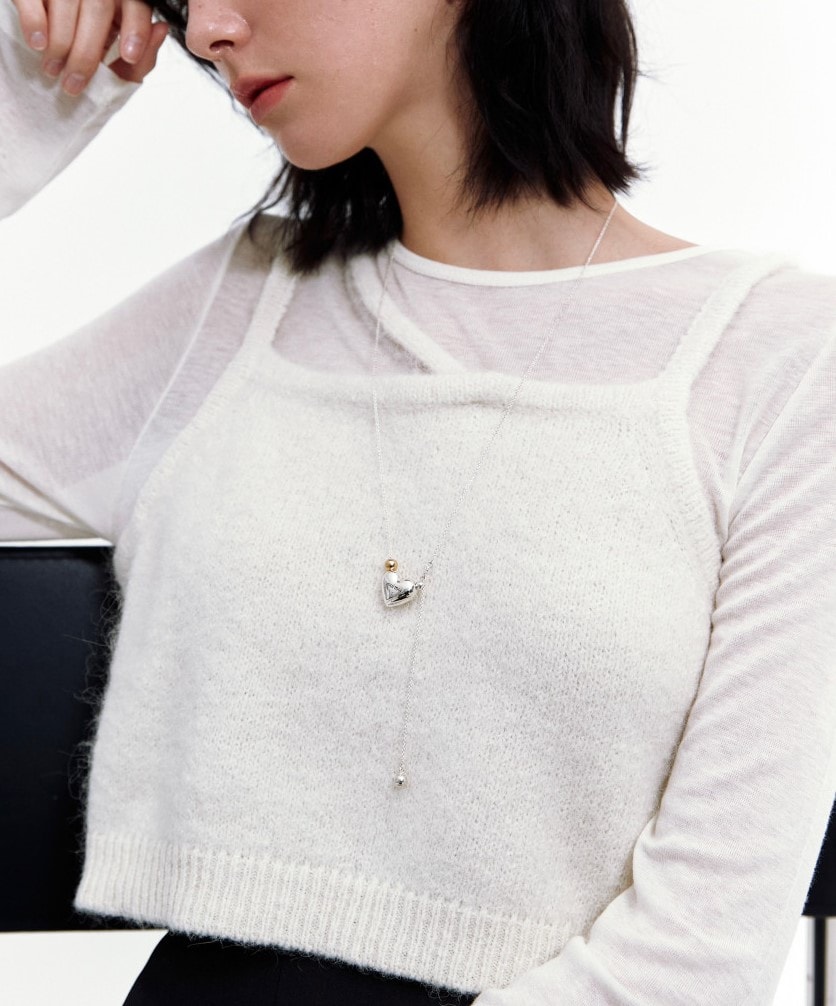Love drop necklace (2type)