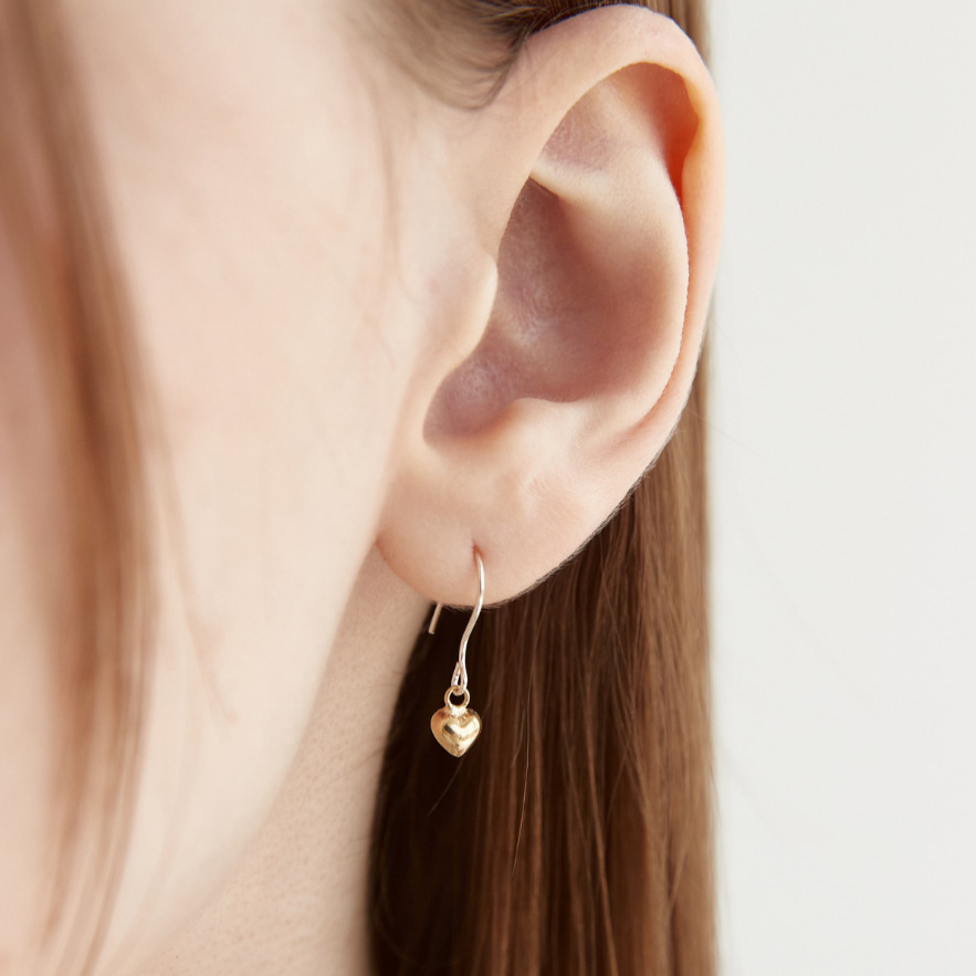 Love mini drop earrings (3color)