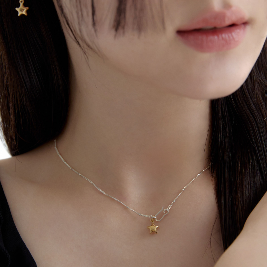Star hook necklace (2color)