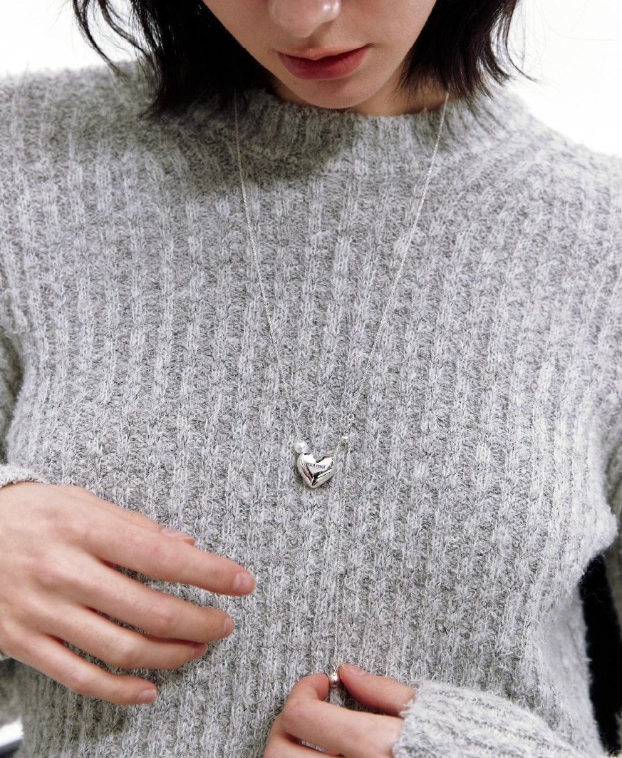 Love drop necklace (2type)