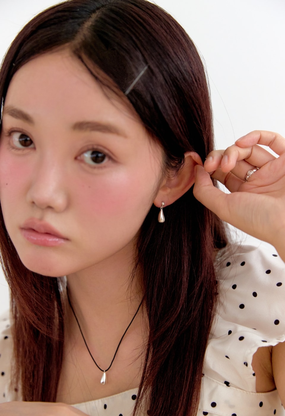 Water ball stud earrings