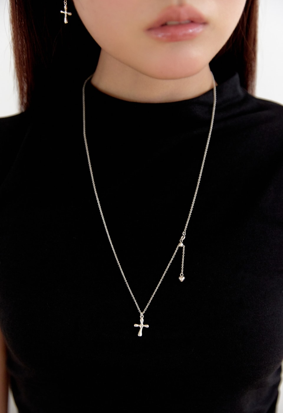 Cross melting necklace