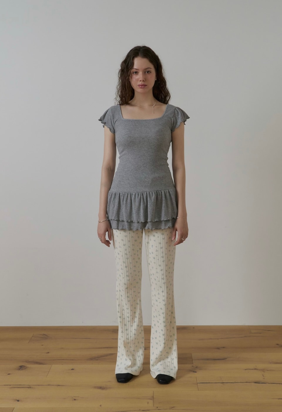 Little bloom rip pants / Ivory