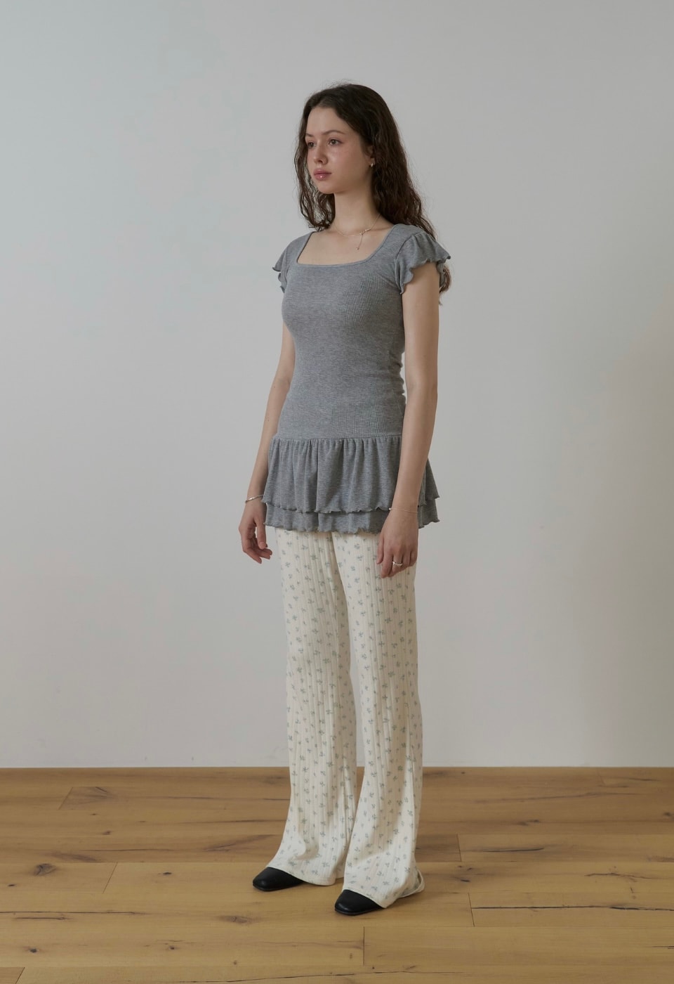 Little bloom rip pants / Ivory