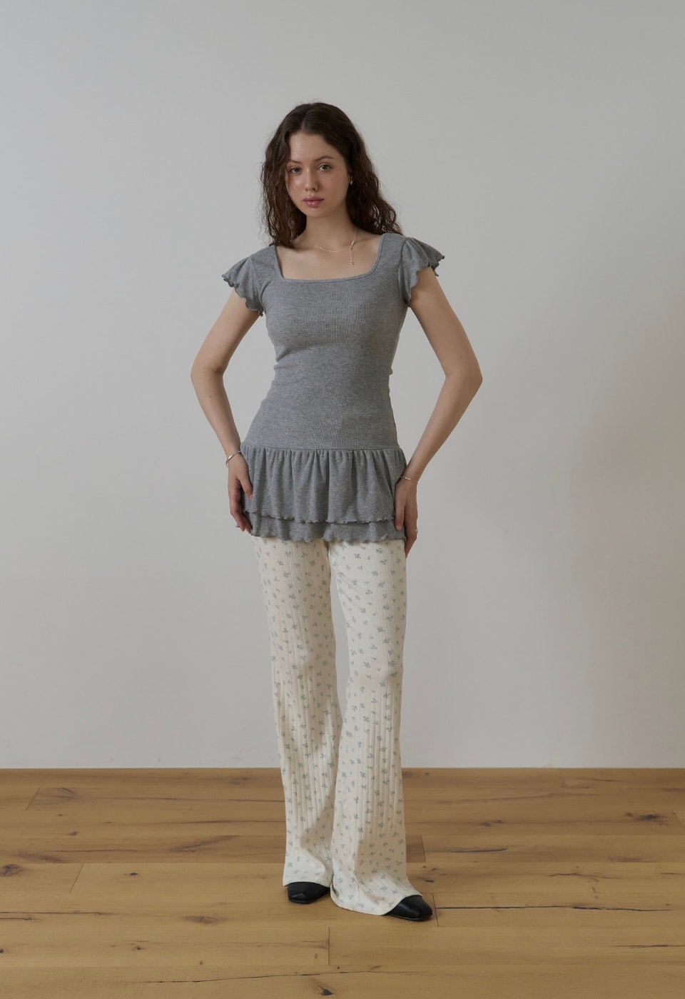 Little bloom rip pants / Ivory
