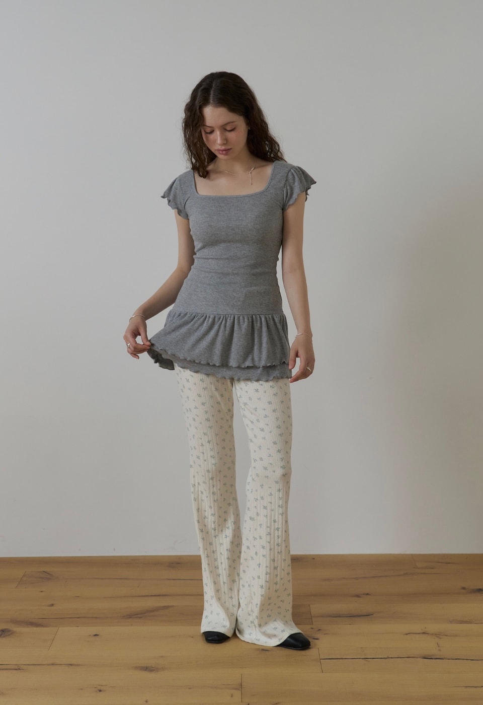 Little bloom rip pants / Ivory