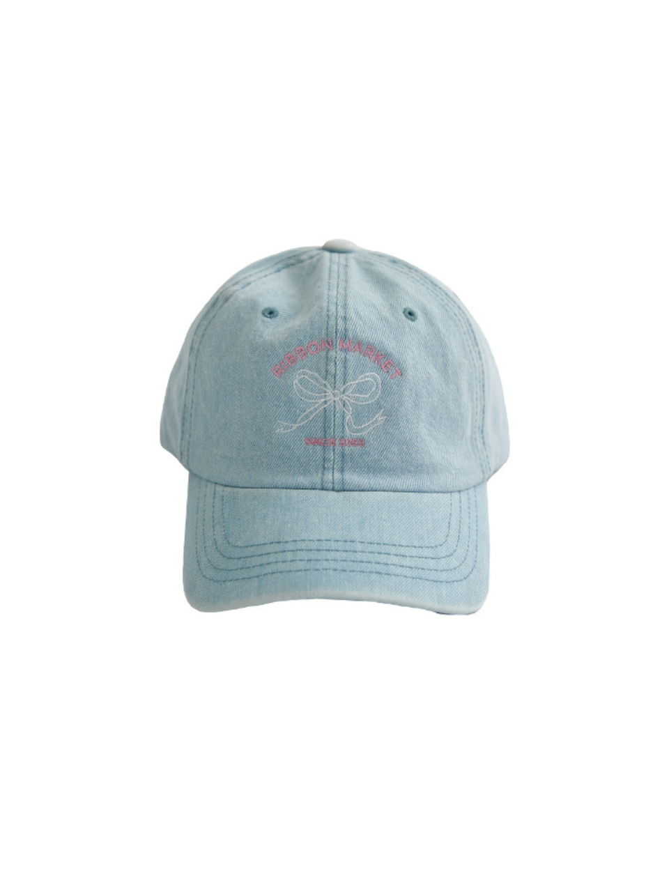 Vintage ribbon cap _ light denim