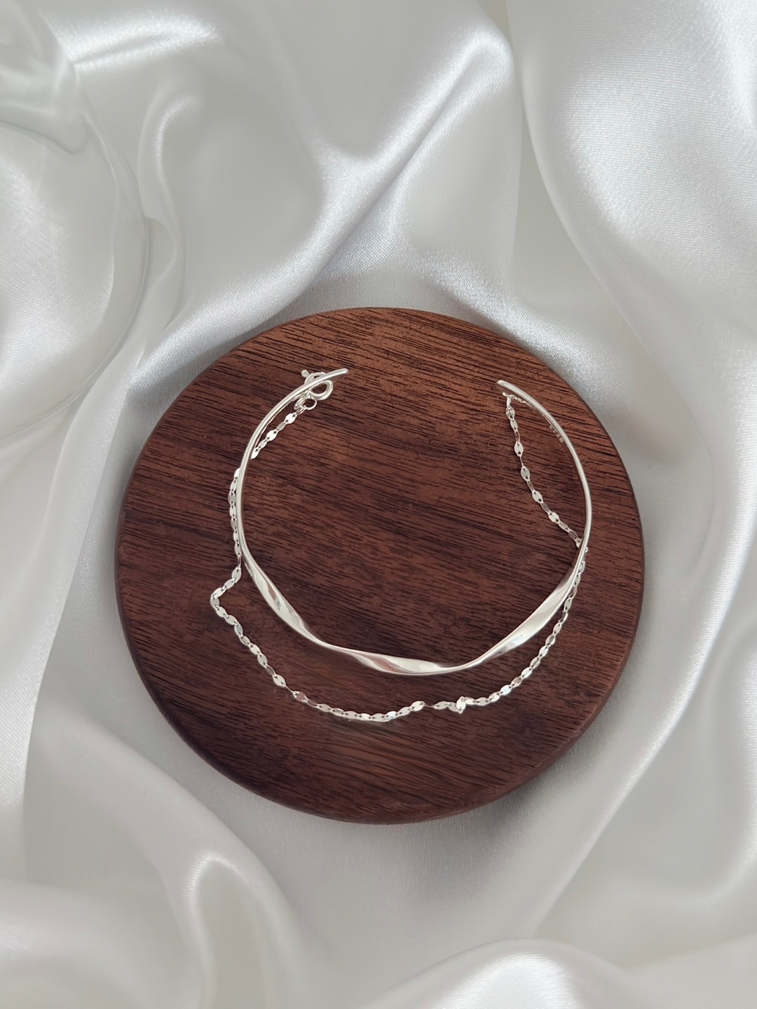 Twist Duo Silver Bracelet