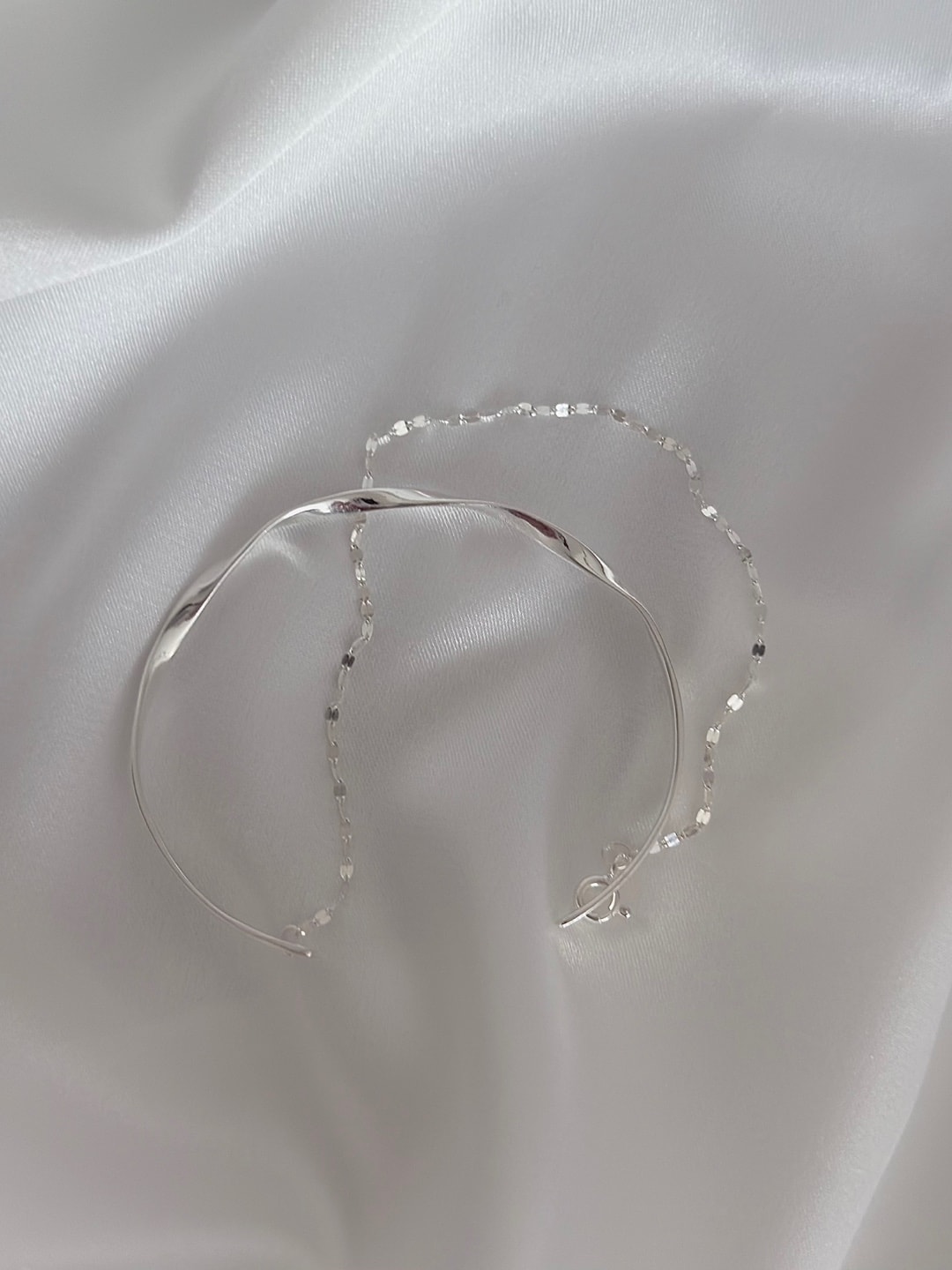 Twist Duo Silver Bracelet