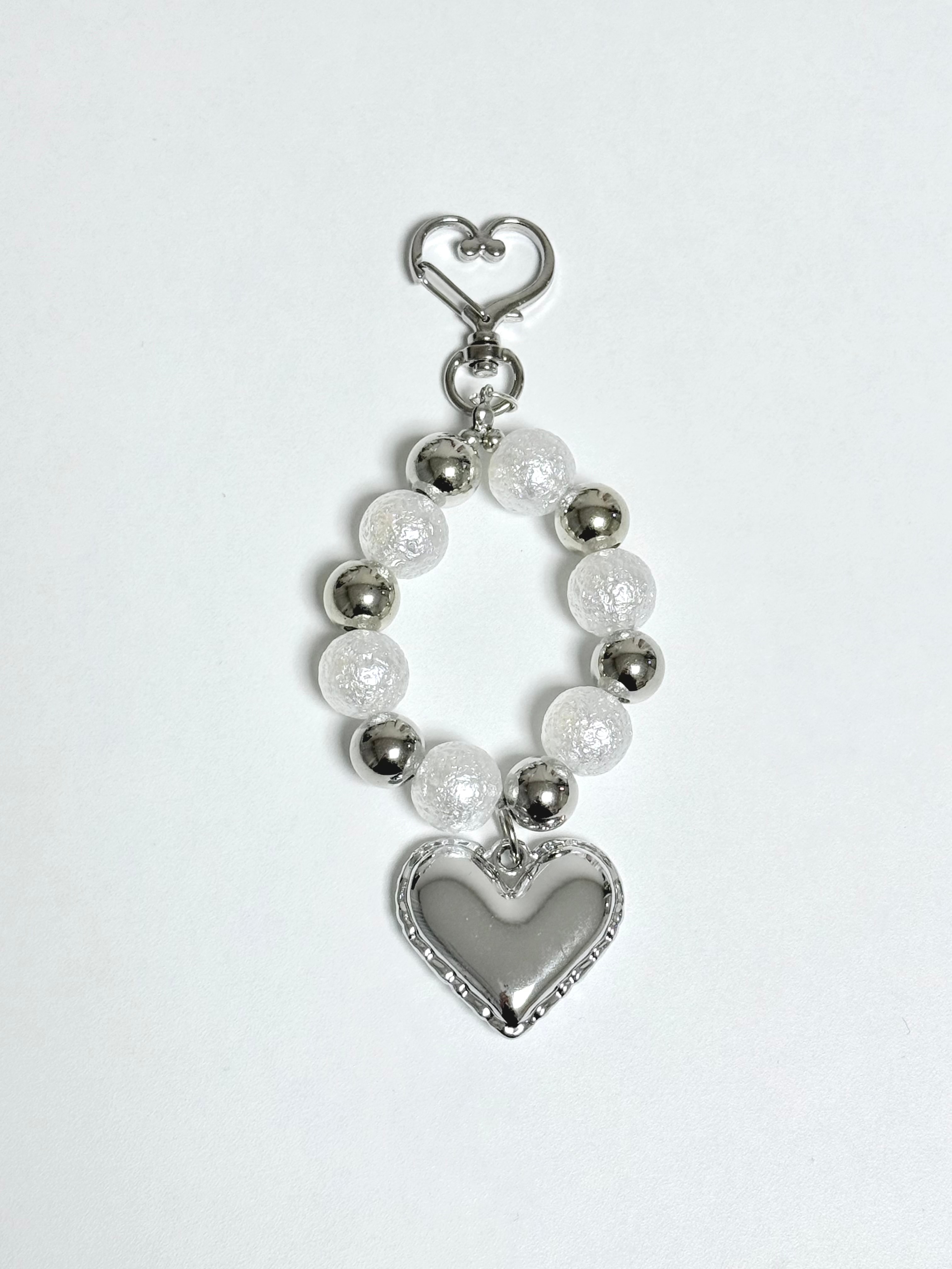 Heart Foil Mood Keyring