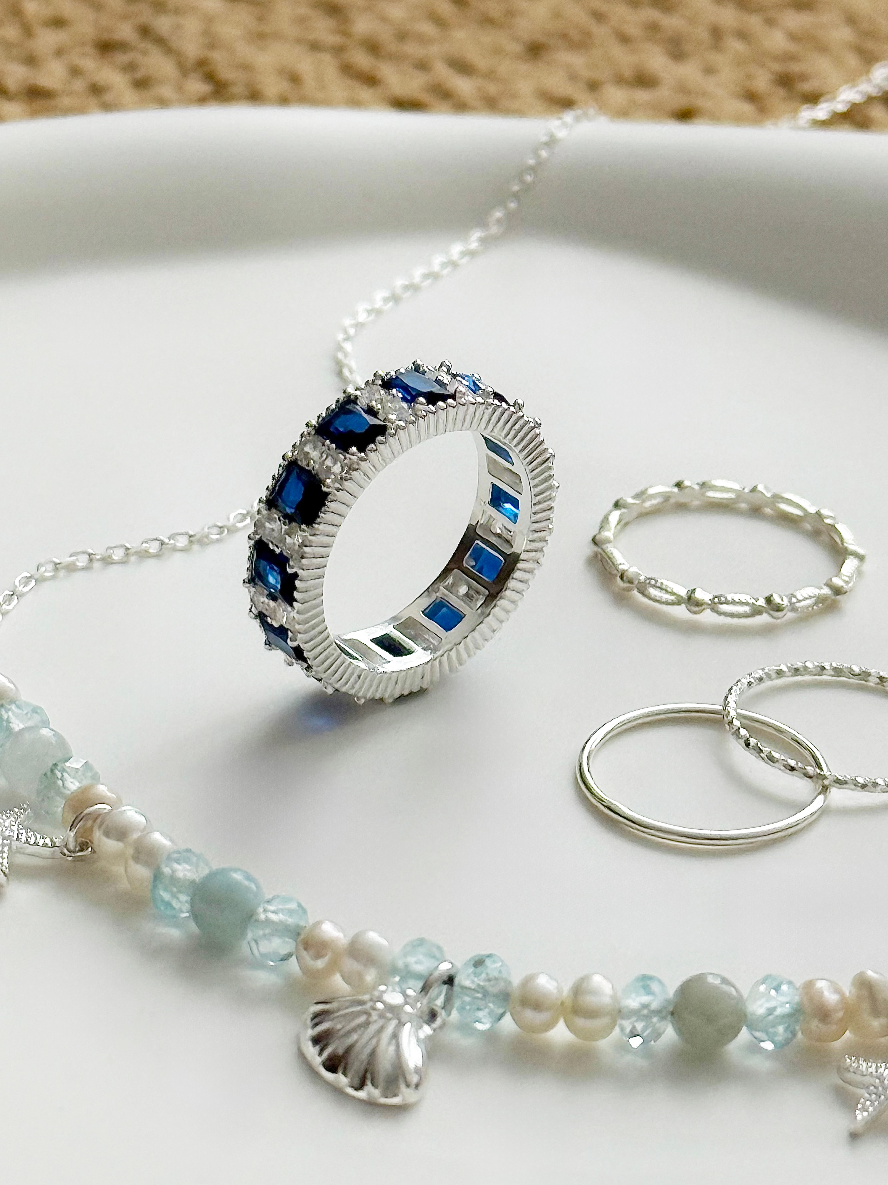 Aqua Shell Necklace