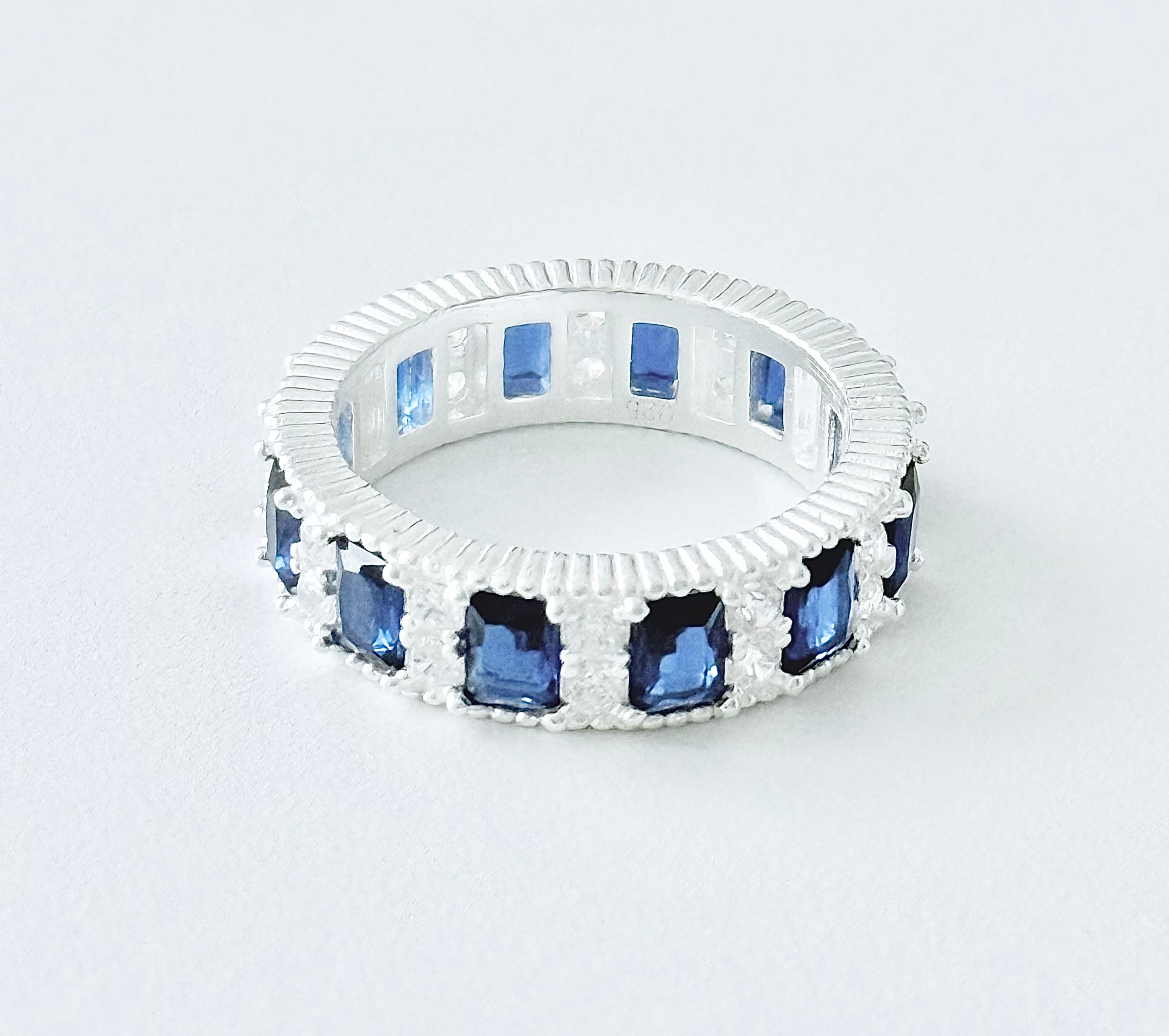 Blue Tilla Round Ring