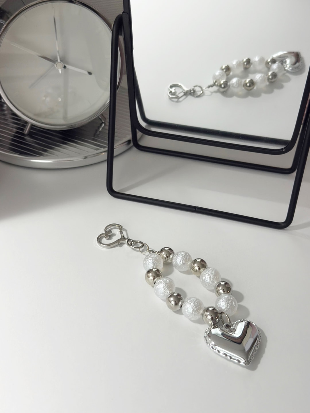 Heart Foil Mood Keyring