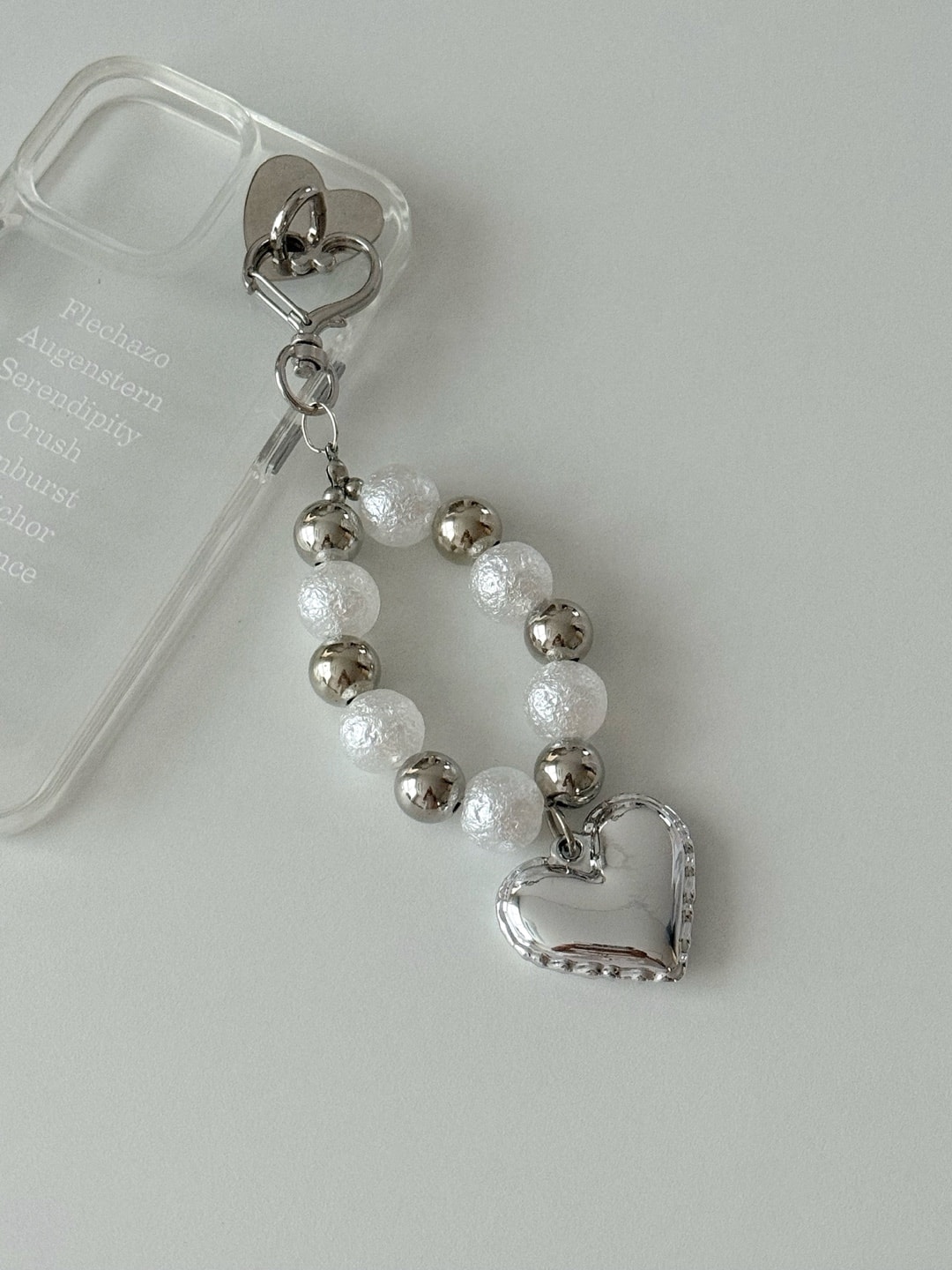 Heart Foil Mood Keyring