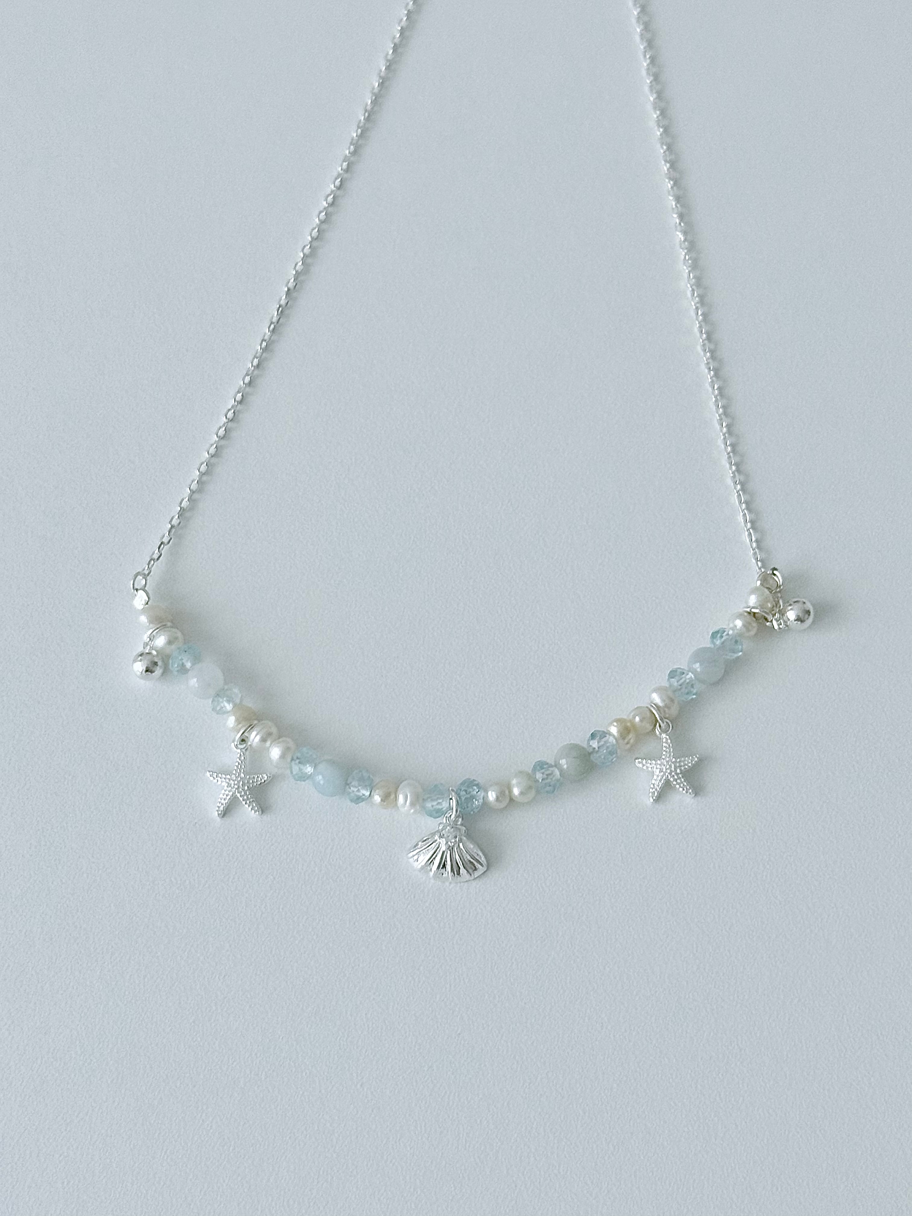 Aqua Shell Necklace