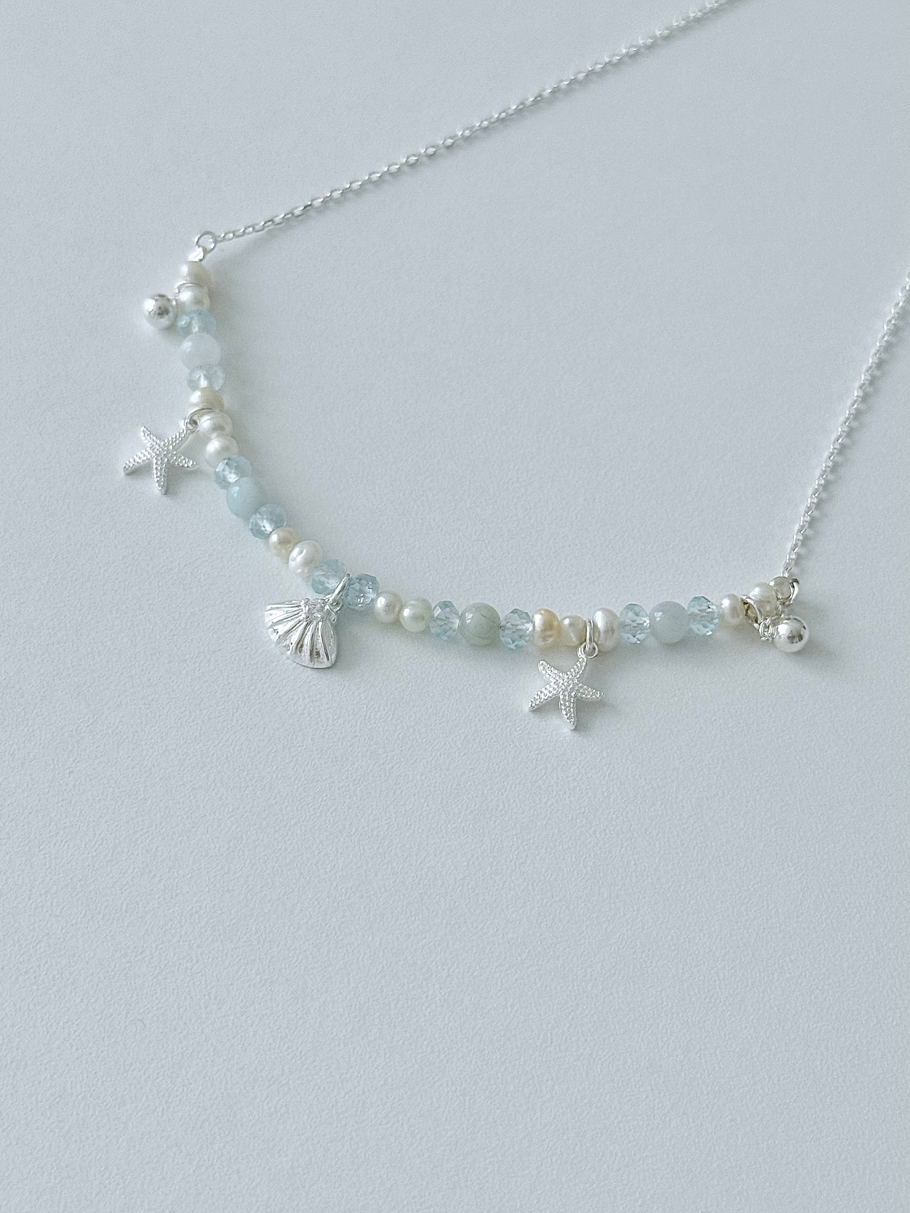 Aqua Shell Necklace