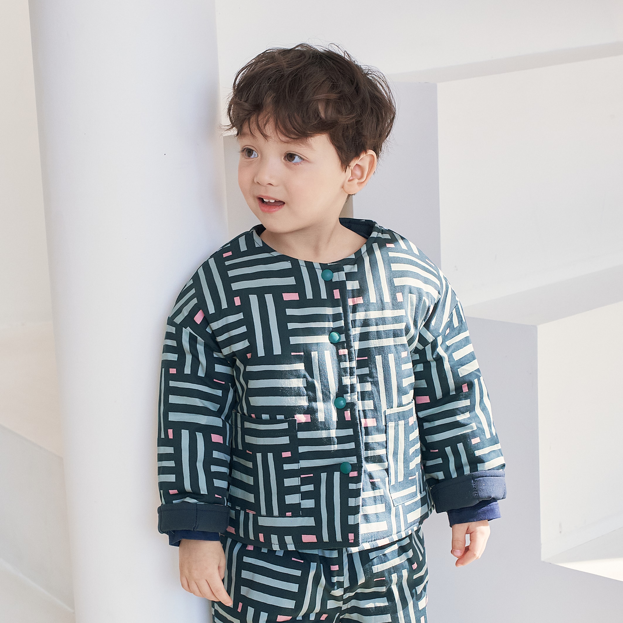 WOVEN PADDED REVERSIBLE JACKET