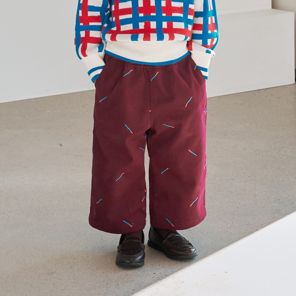 MATCH EMB PANTS