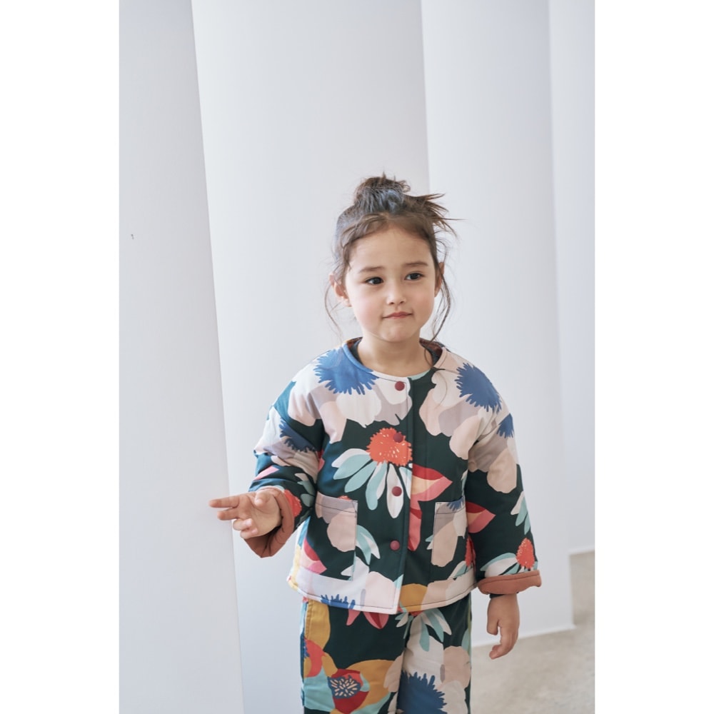 MULTIFLOWER PADDED REVERSIBLE JACKET