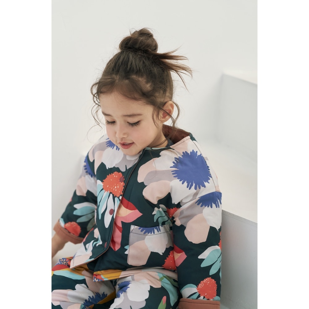 MULTIFLOWER PADDED REVERSIBLE JACKET