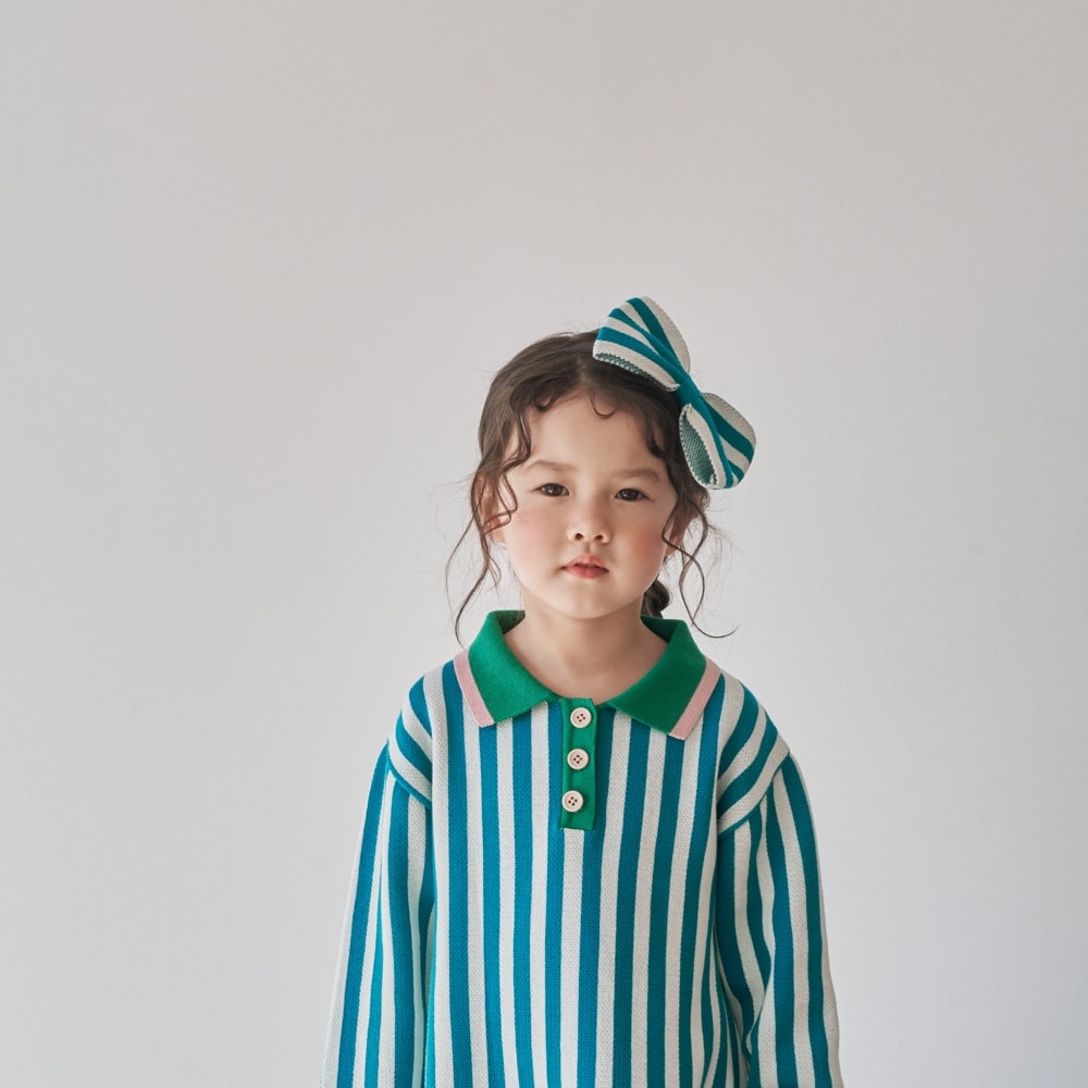 STRIPE COLLAR DRESS