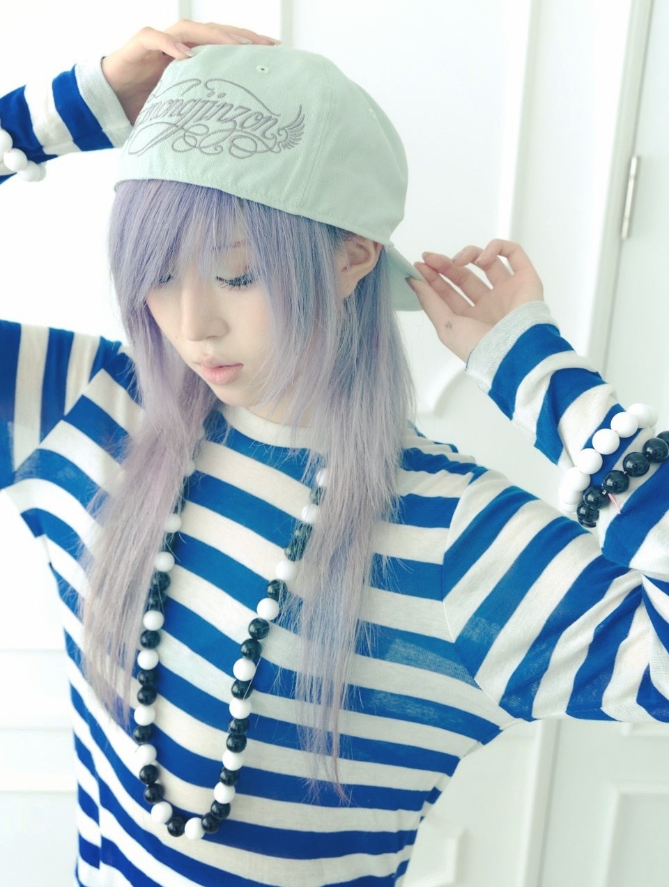 Lettering wing cap (mint)
