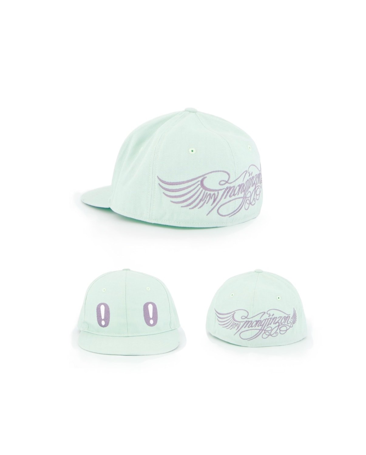 Lettering wing cap (mint)